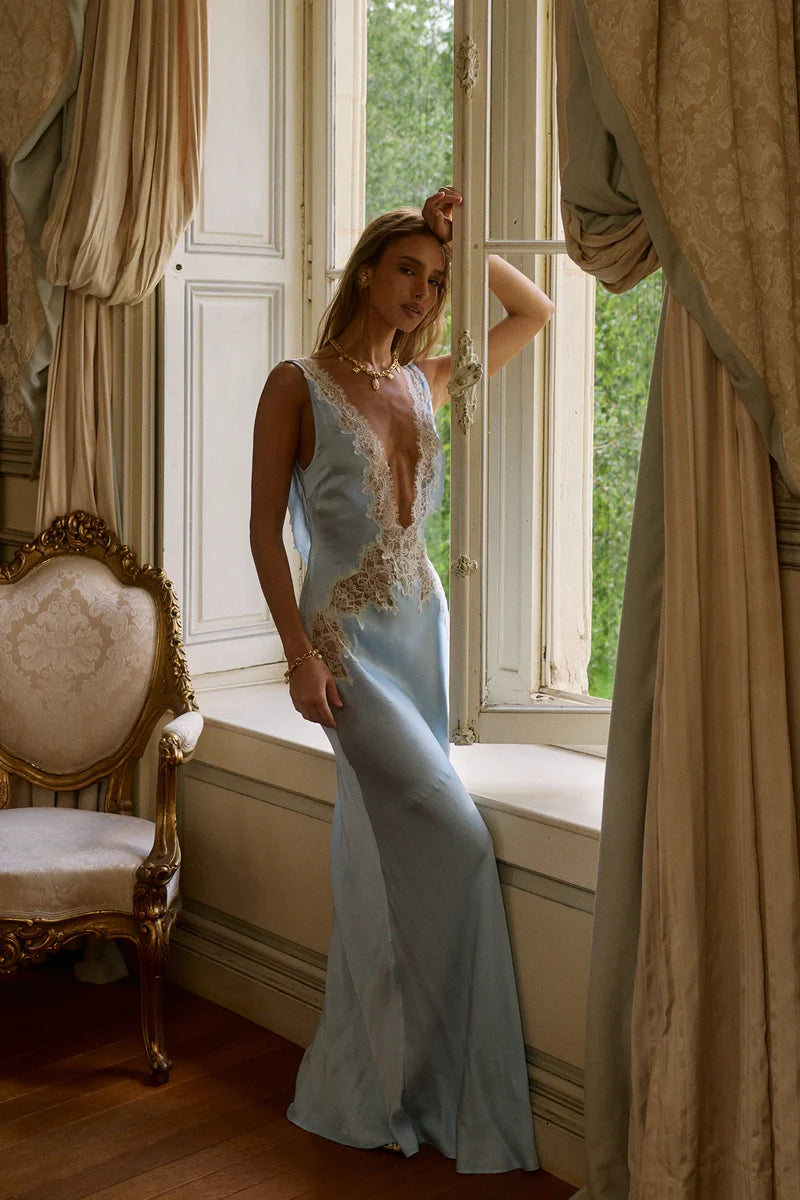 Elara Lace Maxi Dress