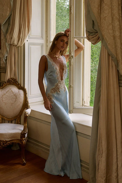 Elara Lace Maxi Dress